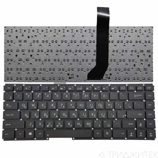 Клавиатура для ноутбука Asus K46, K46С, черная, без рамки