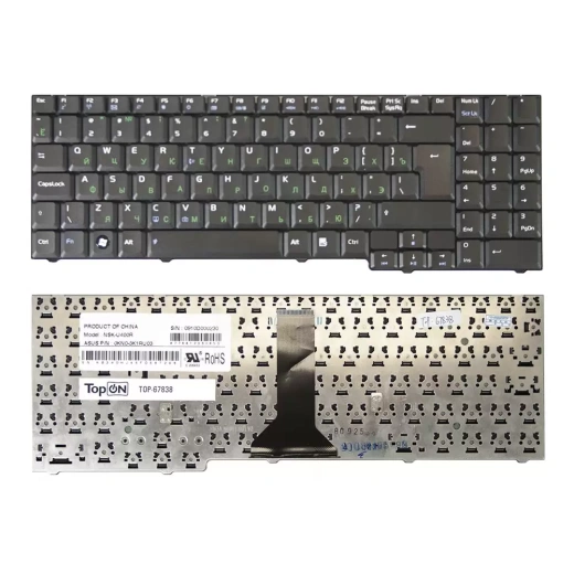 Клавиатура для ноутбука Asus M51, M51V, M51E, M51SN, X55SR, F7, F7E, F7F Series TOP-67838