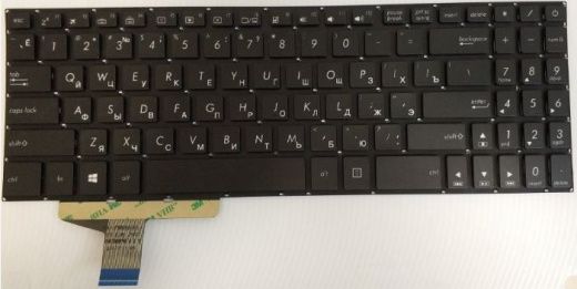 Клавиатура ASUS M580 Black, Backlite, RU