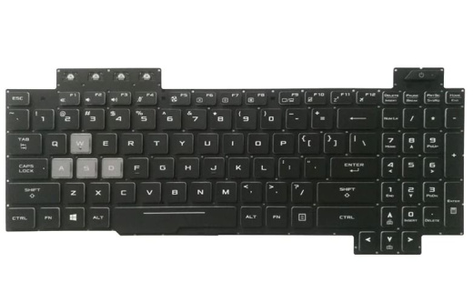 Клавиатура для ноутбука Asus FX504, FX505, FX80, черная, с подсветкой