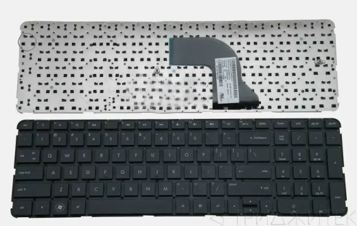 Клавиатура для ноутбука HP Pavilion DV7-7000 чёрная, с рамкой