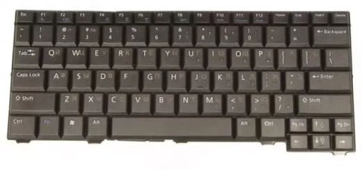 Клавиатура для Dell Latitude 2100 RU, Black