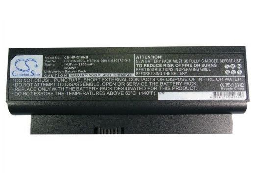 Аккумулятор CameronSino CS-HP4210NB для ноутбука HP Probook 4210S, Probook 4310S, 14.8В, 2200 мАч, Li-ion, черный