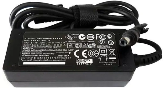 Блок питания (зарядное) для ноутбука Asus, 12 В, 3 А, 4.8x1.7, черный