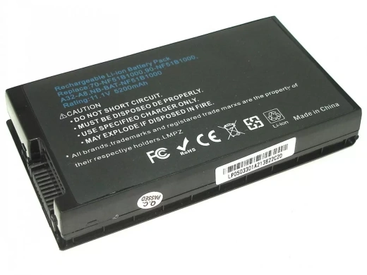Аккумулятор A32-A8 для ноутбука Asus A8, F8, F50, F80 4400-5200 мАч, 10.8-11.34 В,