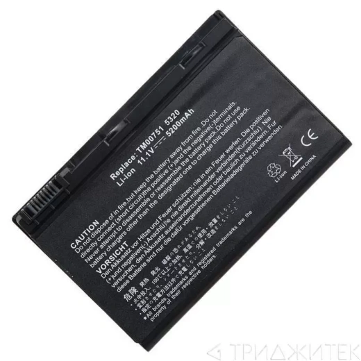 Аккумулятор (акб, батарея) TM00751 для ноутбукa Acer TravelMate 7520, 7520G, 5200 мАч, 11.1B