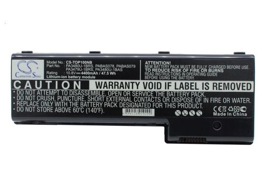 Аккумулятор CameronSino CS-TOP100NB для ноутбука Toshiba Satellite P100 Series, P100-102, 10.8В, 4400 мАч, Li-ion, черный