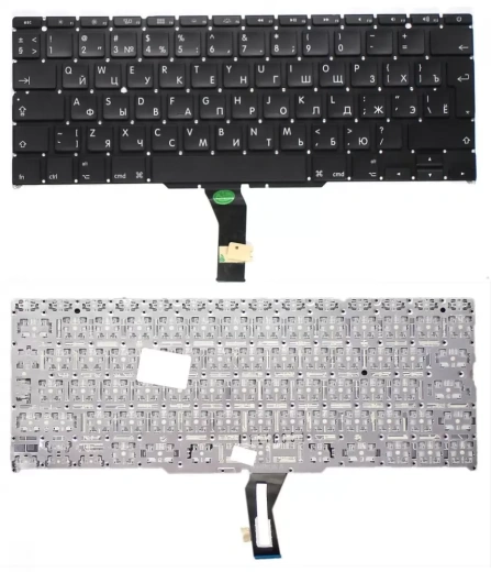 Клавиатура для ноутбука Apple A1370 big ENTER 2011+ c подсветкой RU (оригинал)