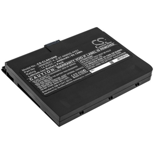 Аккумулятор CameronSino CS-CLX810NB для ноутбука CLEVO X8100, 14.8В, 4400 мАч, 65.12 Вт, Li-ion, черный