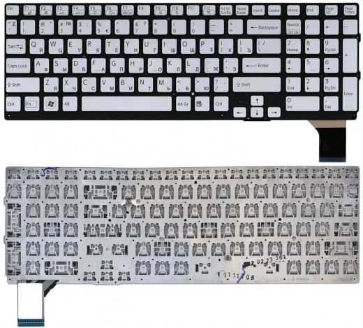 Клавиатура для ноутбука Sony VPC-SE, VPCSE silver