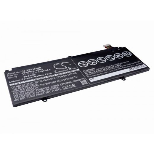 Аккумулятор CameronSino CS-TOP350NB для ноутбука Toshiba Click 2 Pro, Satellite P35W, 11.1В, 3500 мАч, 38.85 Вт, Li-Polymer, черный
