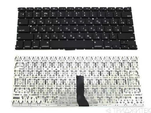 Клавиатура для ноутбука Apple Macbook Air 13" A1425, черная