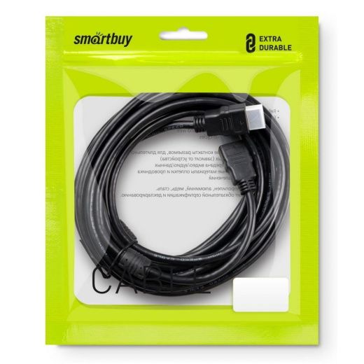 Кабель HDMI - HDMI Smart Buy K-421 (ver 2.0, 2 м.) Черный