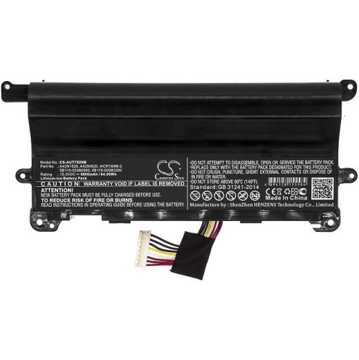 Аккумулятор CameronSino CS-AUT752NB для ноутбука Asus G752VS, G752VS-BA184T, 15В, 5600 мАч, 84 Вт, Li-ion, черный