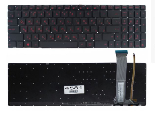 Клавиатура ASUS ROG GL552, RED Backlight, RU
