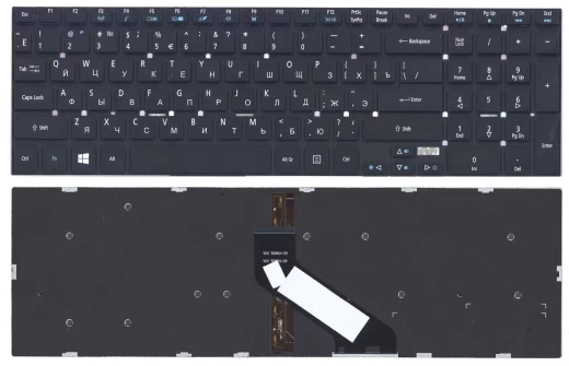 Клавиатура для ноутбука Acer Aspire 5755 5755G 5830 5830G 5830T 5830TG черная с подсветкой