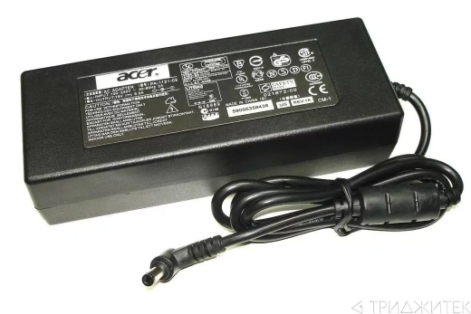 Блок питания (сетевой адаптер) для ноутбука Acer 19В, 6.3A, 120В, 5.5x2.5мм, без сетевого кабеля (оригинал)