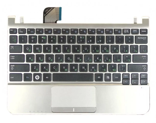 Клавиатура для ноутбука Samsung NC110 top panel silver