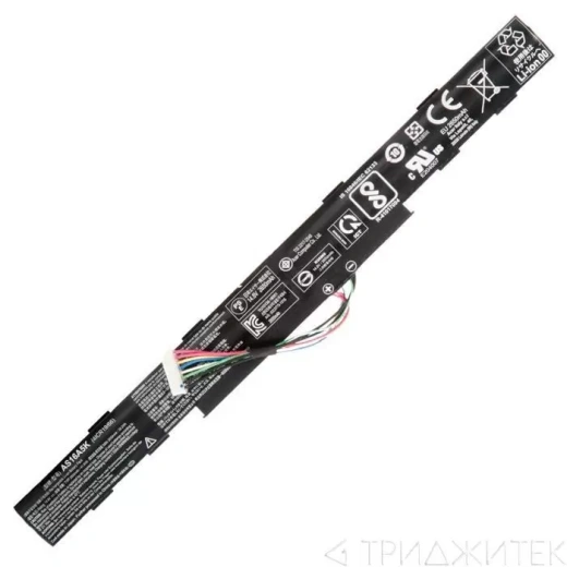 Аккумулятор (акб, батарея) AS16A5K для ноутбука Acer E15, E5-575G, E5-575G-53VG, E5-575G-58UJ, E5-575G-59EE, E5-575G-76YK 43691 В, 2800 мАч