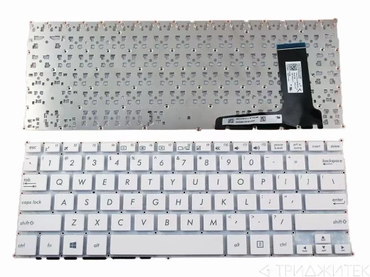 Клавиатура для ноутбука Asus X201, X201E, X202, X202E, S200, S200E белая