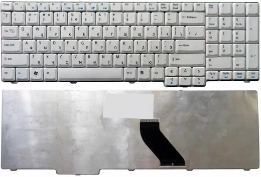 Клавиатура для ноутбука Acer Aspire 5335, 5735, 6530G, 6930G, белая