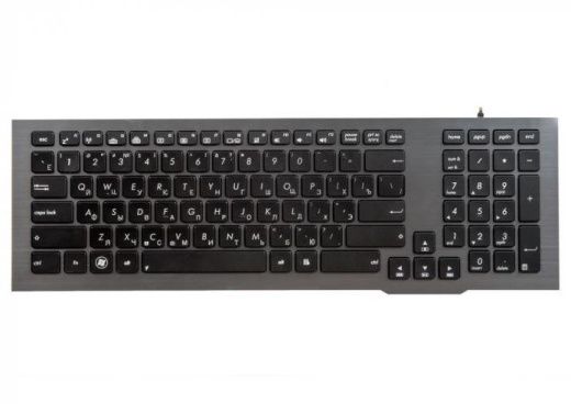 Клавиатура ASUS G75, Black, Grey Frame,  Backlite, RU
