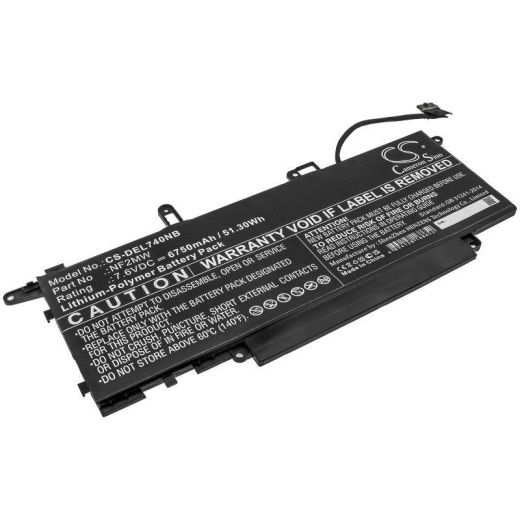 Аккумулятор CameronSino CS-DEL740NB для ноутбука Dell Latitude 7310 2-in-1, 7.6В, 6750 мАч, 51.3 Вт, Li-Polymer, черный
