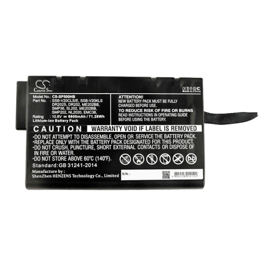 Аккумулятор CameronSino CS-SP500HB для ноутбука Wedge Tech PowerBook 5 CD, 10.8В, 6600 мАч, 71.28 Вт, Li-ion, черный