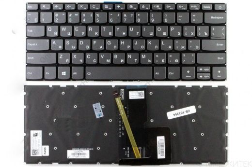 Клавиатура для ноутбука Lenovo IdeaPad 320S-14IKBR, 320-14ISK, 320-14AST, 320-14IAP, 320S-14IKB, 120S-14IAP, 130S-14IGM, 520S-14IKB черная