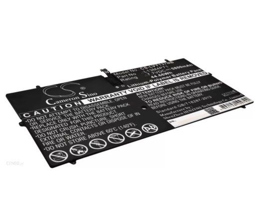 Аккумулятор CameronSino CS-LVY137NB для ноутбука Lenovo Yoga 3 Pro, Yoga 3 Pro 13, 7.7В, 5800 мАч, 44.66 Вт, Li-Polymer, черный