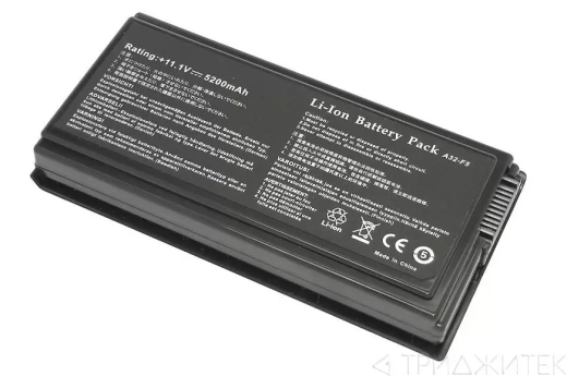 Аккумулятор для ноутбука Asus F5, X5, X50, X58, X59, (70-NLF1B2000Z), 4400 мАч, 11.1B