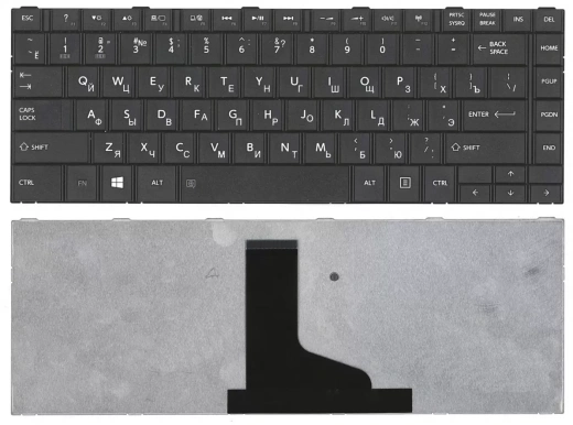 Клавиатура для ноутбука Toshiba Satellite C800, C805 черная
