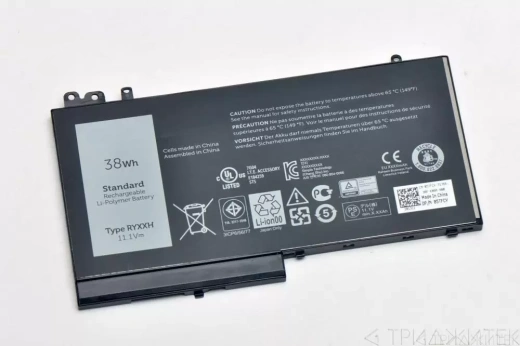 Аккумулятор (акб, батарея) RYXXH для ноутбукa Dell Latitude E5250 11.1 В, 3400 мАч (оригинал)