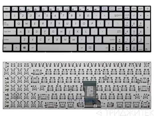 Клавиатура для ноутбука Asus ROG G501 N501 Q501, UX501, N541,серая