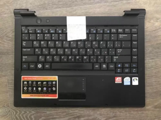 Верхняя часть корпуса (палмрест) для ноутбука Samsung R20, б.у.