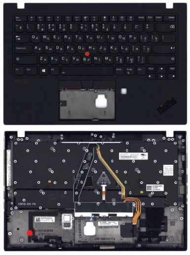 Клавиатура для ноутбука Lenovo ThinkPad X1 Carbon Gen 7 топкейс