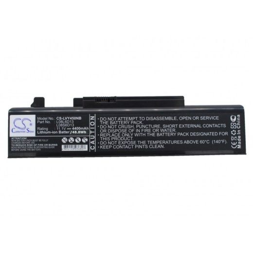Аккумулятор CameronSino CS-LVY450NB для ноутбука Lenovo IdeaPad Y450, 11.1В, 4400 мАч, Li-ion, черный