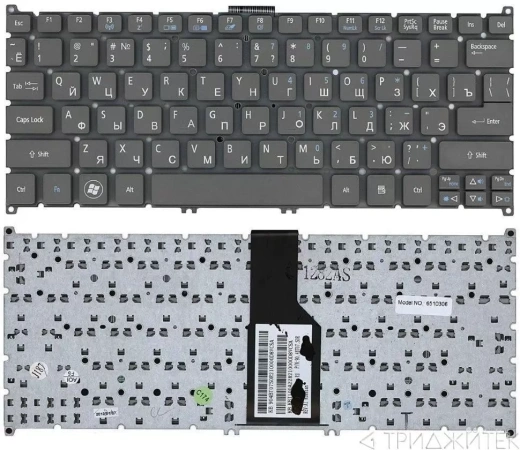 Клавиатура для ноутбука Acer Aspire One 725 756, Aspire S3, черная