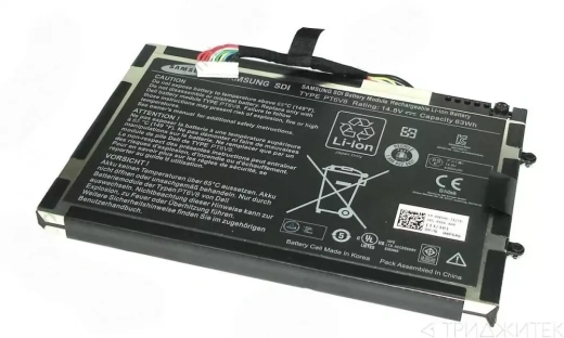 Аккумулятор для ноутбука Dell Alienware M11X, M13X, (PT6V8), 4250 мАч, 14.4В (оригинал)