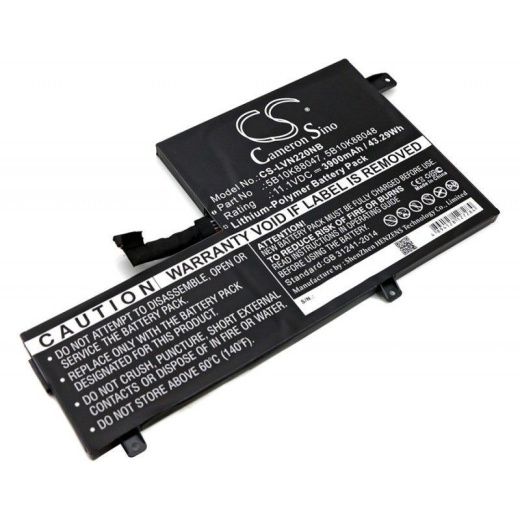 Аккумулятор CameronSino CS-LVN220NB для ноутбука Lenovo 80VH0001US, Chromebook 11 C330, 11.1В, 3900 мАч, 43.29 Вт, Li-Polymer, черный