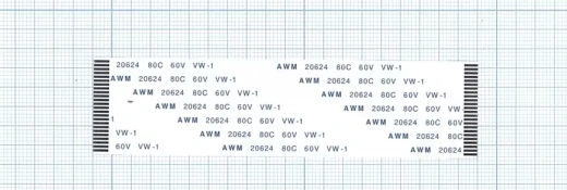 Шлейф универсальный 24pin, шаг 1мм, длина 10см