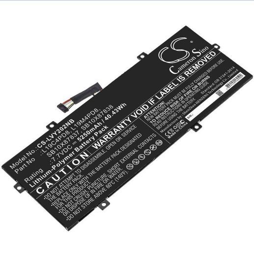 Аккумулятор CameronSino CS-LVY202NB для ноутбука Lenovo Yoga Duet 2020, 7.7В, 5250 мАч, 40.43 Вт, Li-Polymer, черный