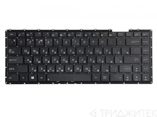Клавиатура для ноутбука Asus F401, F401A, F401U, X401, X401A, X401U черная, без рамки