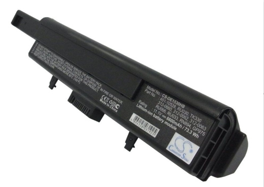 Аккумулятор CameronSino CS-DE1530HB для ноутбука Dell XPS M1500, XPS M1530, XPS M1530n, 11.1В, 6600 мАч, 73.26 Вт, Li-ion, черный