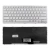 Клавиатура для ноутбука Sony Vaio VPC-CW, VGN-CW, VGNCW Series, белая, с белой рамкой, плоский Enter