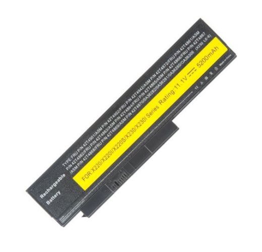 Аккумулятор для Lenovo для ThinkPad X220, X220i, X220s, 5200mAh, 11.1V б, у повреждена упаковка