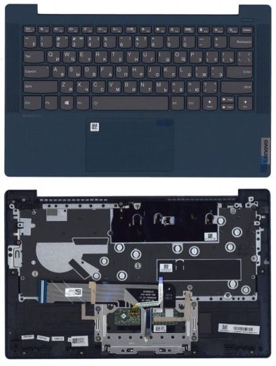 Клавиатура для ноутбука Lenovo IdeaPad 5-14IIL05 топкейс синий