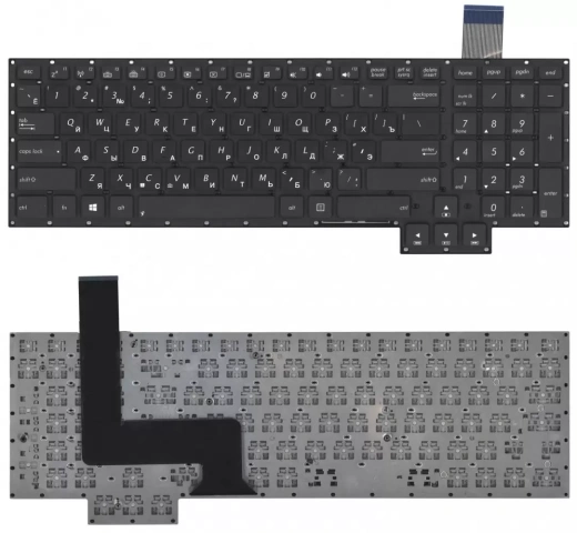 Клавиатура для ноутбука Asus G750 G750JX G750JW черная без рамки