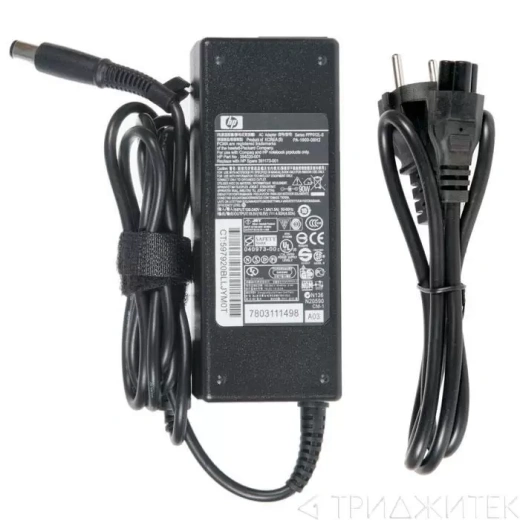 Блок питания (зарядное) для ноутбука HP 19.5 В, 4.62 А, 90 Вт, 7.4x5.0