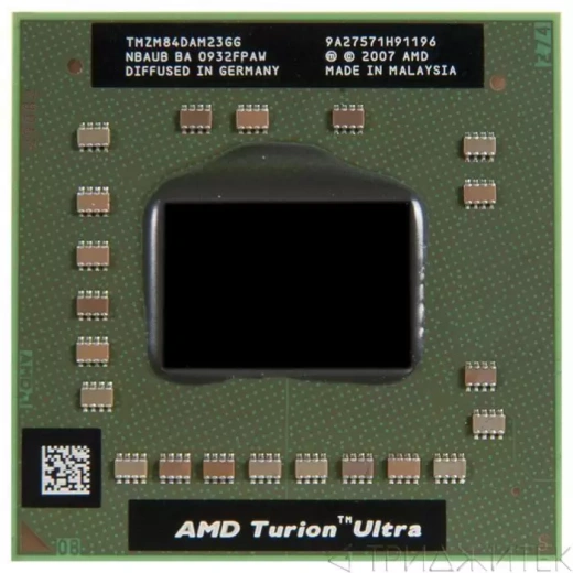 Процессор Socket S1 AMD Turion X2 Ultra ZM-84 2300MHz (Lion, 2048Kb L2 Cache, TMZM84DAM23GG) PGA Tested